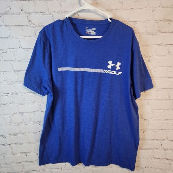 Men's Under Armour "Golf" loose heatgear shirt, size Large - Picture 1 of 3
